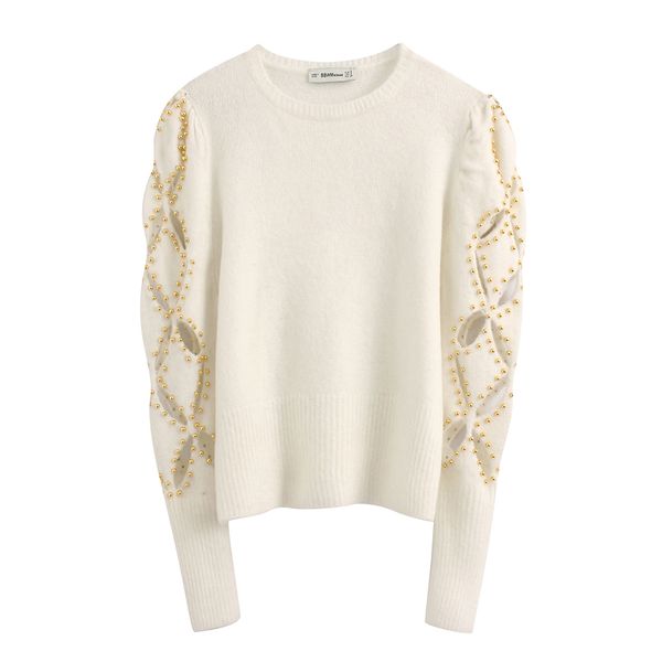 

rr solid hollow out argyle sweaters women fashion o neck sweater women elegant long sleeve sweaters female ladies lp, White;black