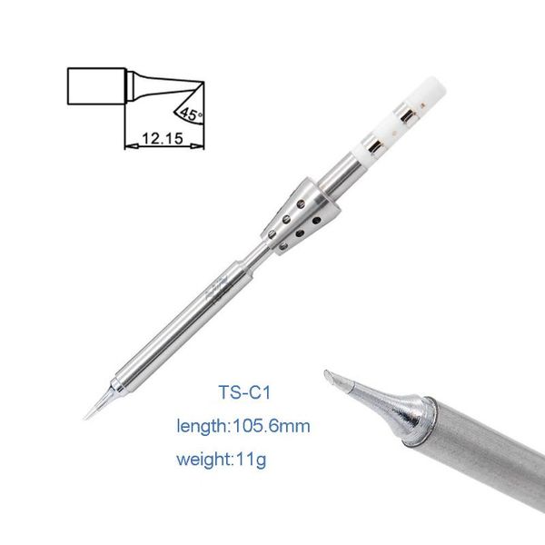 

ts100 ts-c1 mini quick heat dissipation electric soldering iron tip internal heating core adjustable temperature pen-type