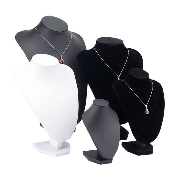 

mannequin necklace jewelry pendant display stand holder show decorate tool jewellery display seat organizer, Pink;blue