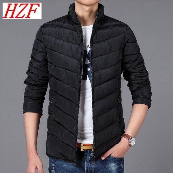

2017 men winter parkas plus size warm jacket stand zipper coat brand casual outwear male clothing 8xl high quality, Black