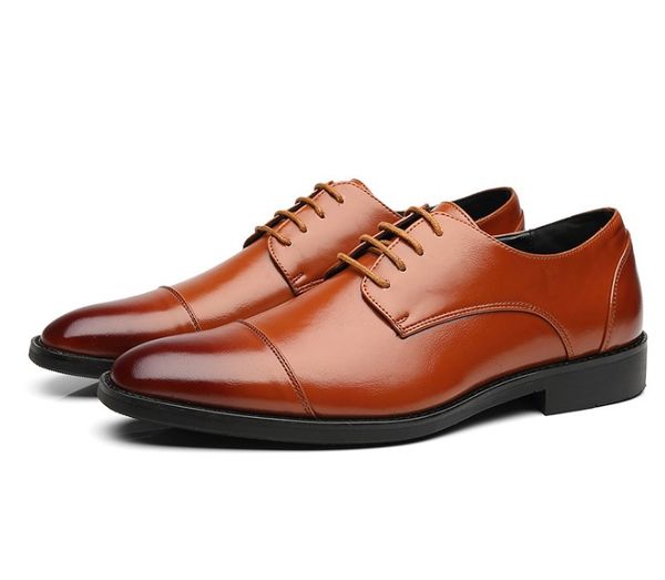 

pointed toe mens dress shoes business leather luxury wedding loafer floral print men flats office party formal shoes, Black