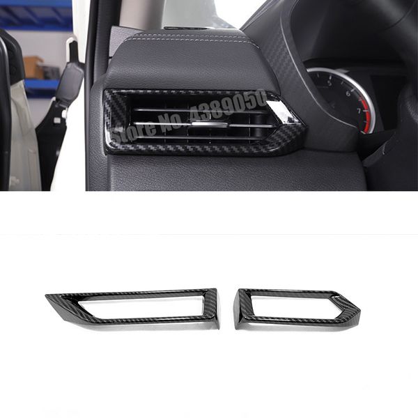 

abs matte/carbon fibre for sentra 2020 accessories lhd car left and right air outlet cover trim sticker car styling 2pcs
