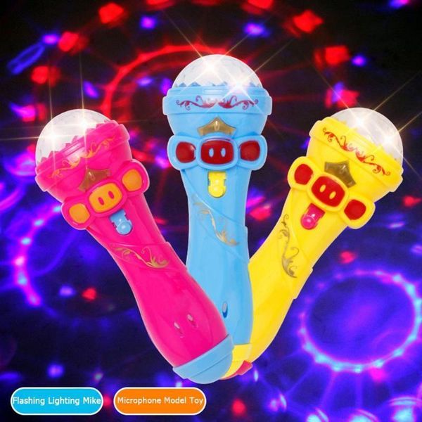 

luminous toys glowing toy lighting funny wireless microphone model gift music karaoke cute mini fun child gift flashing stick