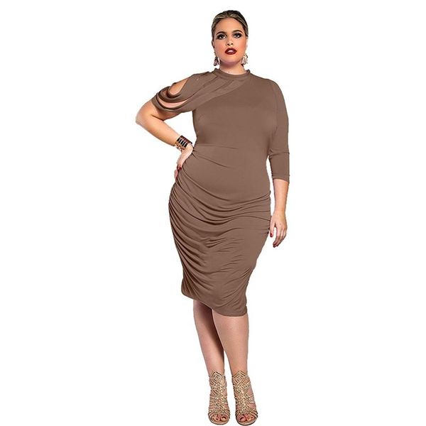 

2018 women dress irregular sheath summer dress fashion casual designer plus size bodycon for ladies l-5xl women dresses, Black;gray