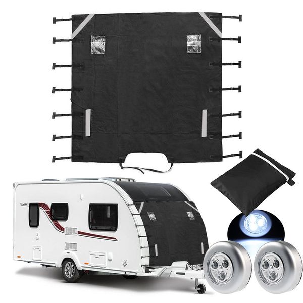 

for caravan with led light front towing cover protective motorhome guards universal anti impact reflective strip waterproof