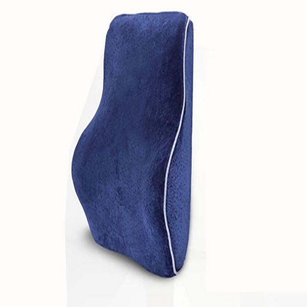 

memory cotton foam car seat waist support pillow solid auto seats lumbar accessories breathable travel pillows black blue