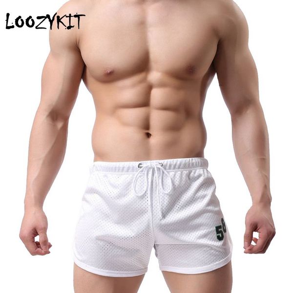 

loozykit men sports shorts solid color loose swimming trunks drawstring summer beach boxers breathable soft swimwear plus size