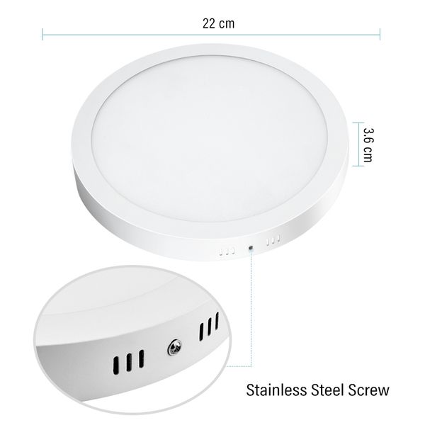 

led surface mounted downlight ultra-thin round panel light without opening hole corridor light aisle light porch lights small ceiling lights