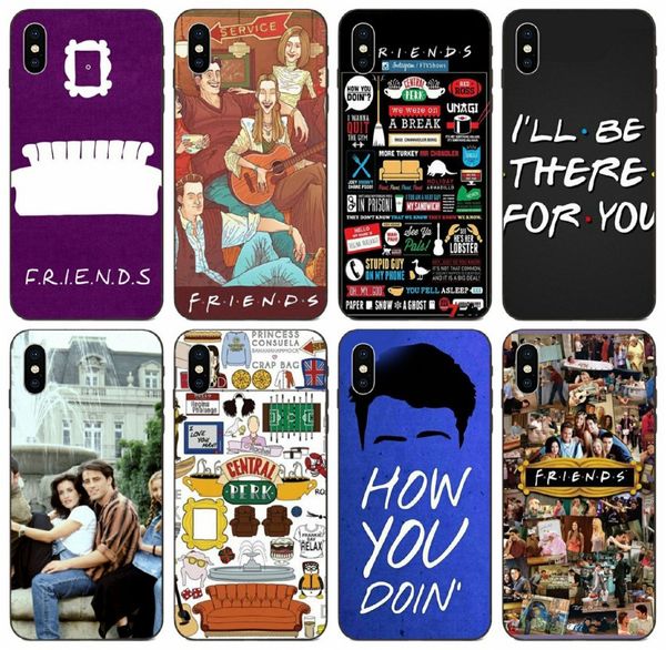 

[tongtrade] friends tv show painted series funny case for iphone 11 pro max x xs xr 8s 7s 6s plus galaxy a9 huawei p10 mi 5s drop proof case