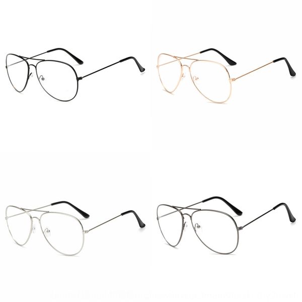 

3026 3026 mirror plain mirror glasses plain glasses, Silver