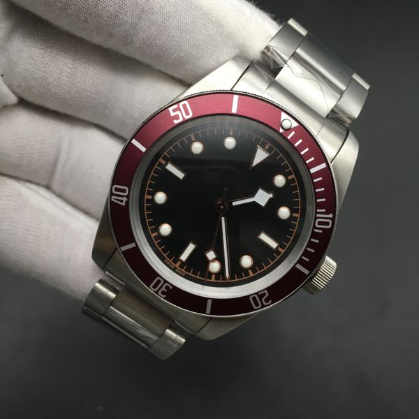 

престижное наследие черный bay ротор montres часы мужчины 79230 m79230n браслет из нержавеющей стали автоматическое механическое движение 28, Slivery;brown