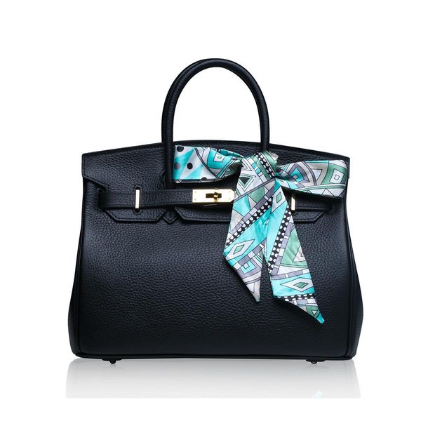 

luxurious2019 woman leather genuine baotou layer cowhide ma'am handbag litchi grain single shoulder package