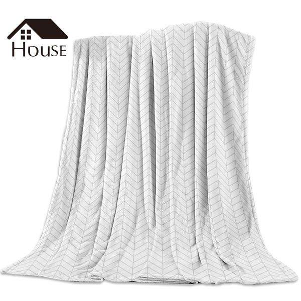 

modern word pattern printed nap blanket soft comfortable velvet plush geometric blankets warm sofa bed sheets