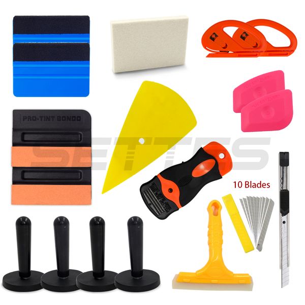 

economy pro car vinyl decals wrapping tool kit squeegee magnet cutter car wrapping application tools