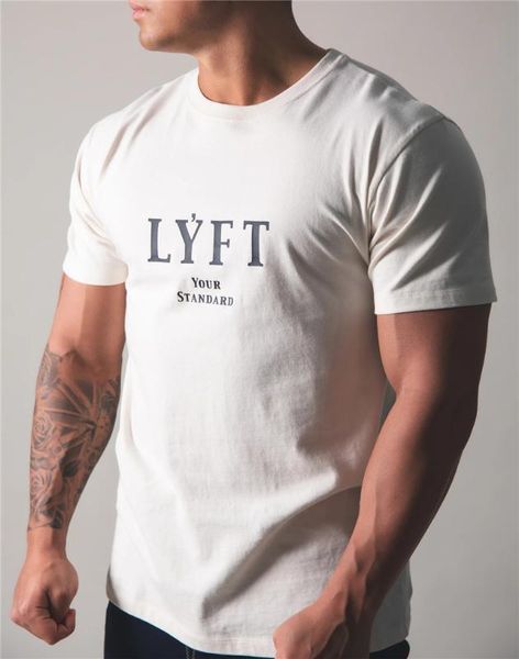 

повседневная футболка мужская с коротким рукавом хлопок фитнес tee top мужская тонкий печать беговая отдых спорт летние футболки, White;black