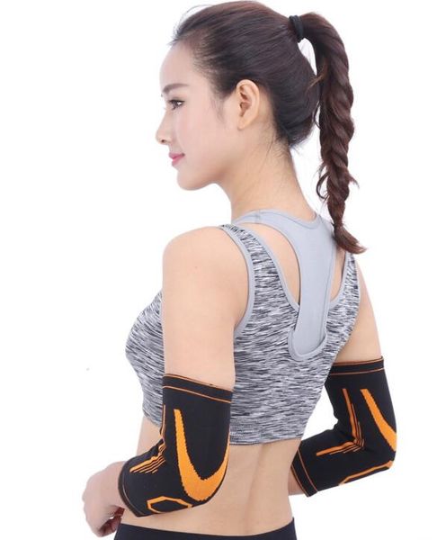 

good fashion sports warm environmental protection multi-functional nylon elbow wristband sports protectors badminton cycling training, Black;red