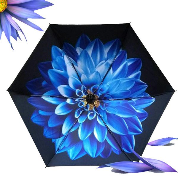 

fashion creative 5 fold umbrella ultra light wholesale mini advertising sunny rain five folding women girls umbrella