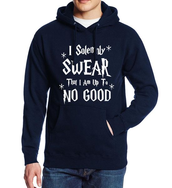 

men's sportswear 2017 fleece hoody for men bigtimeteez men's i solemnly swear that i am up to no good print hoodie sportswear, Black