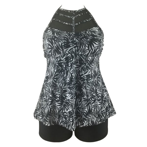 

increase bikinis printing high-waisted women's swimsuits and fat beach swimsuits, White;black