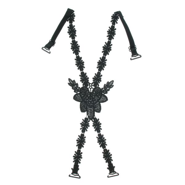 

bra strap lace cross shoulder back bra strap replacement for women, Red;black