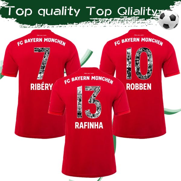 

bayern munich especial printing #7 ribery #10 robben soccer jersey 19/20 football shirt sports jersey customized uniforms drop shipping, Black;yellow