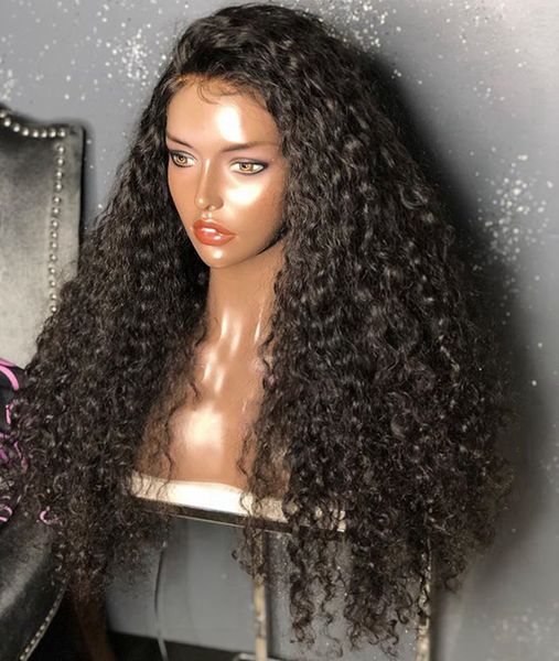 

loose wave 13x6 lace front wigs human hair full lace water wave 360 lace frontal human hair wigs pre plucked hairline front wig, Black