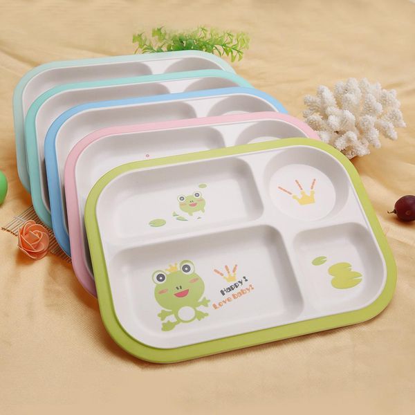

cartoon bamboo fiber baby plate children feeding plate dinnerware baby dishes tableware feeding supplies kids plate