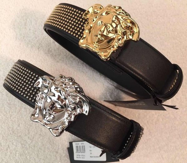 

new belts mens womens jeans belts for men women metal buckle brand belts with the 105cm-125cm size as gift 016, Black;brown