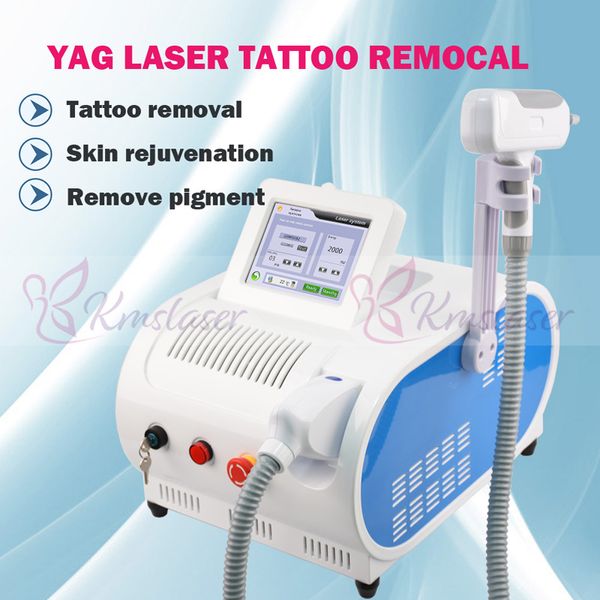 EU tax free 1064nm 532nm Q Switched Nd Yag Laser Tatuaggio Sopracciglio Rimozione Lentiggine Età Macchie solari Rimozione del pigmento Sistema di raffreddamento Dispositivo di bellezza