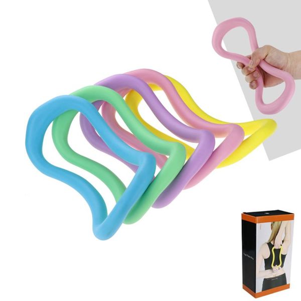 

2pcs/set soft yoga ring mobility pilates stretch support circle fitness resistance