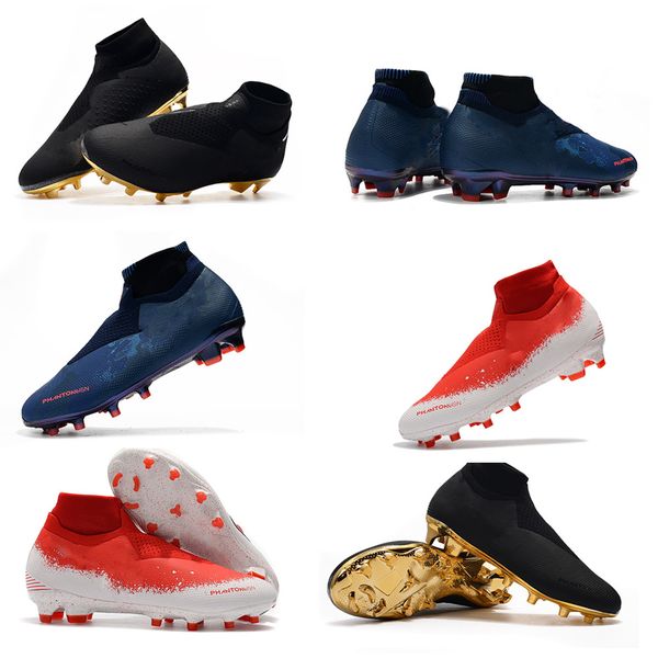 

2019 new arrival mens soccer shoes phantom vsn elite df sg-pro anti multicolor cleats phantom vision football boots scarpe calcio 9-45