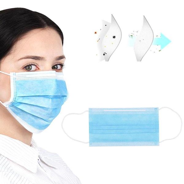 

real 10pcs disposable dustproof face mask anti-dust safe breathable mouth mask anti pm2.5 anti influenza safety mask