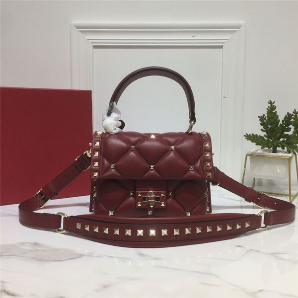 

designer handbags luxury handlebags purses woman luxury designer fashion bags 2020 fashion luxury designer bags famous rivets bag 20cm