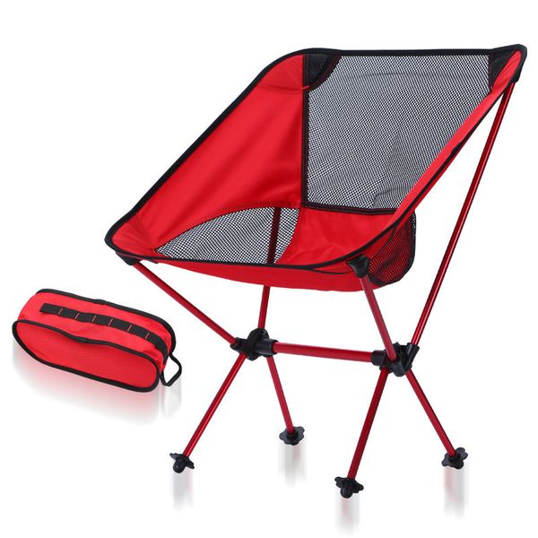 

foldable fishing chair winter summer mesh camping stool outdoor furniture portable 9 colors ultralight 600d oxford moon chair