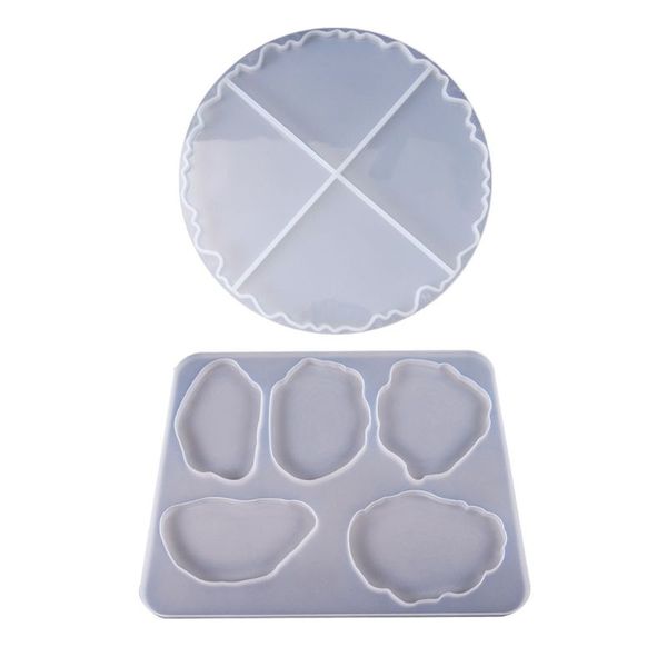 

diy волна кристалл эпоксидного руководства зеркала uv resin rectangle таблица декор, Blue;slivery