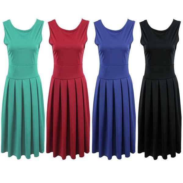 

женщин дизайнер средней длины slim для похудения универсальный высокой талией плиссированные юбки womenwfxe, Black;gray