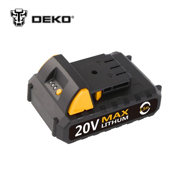 

deko 20v lithium 1500mah cordless drill tool battery pack for gcd20du2