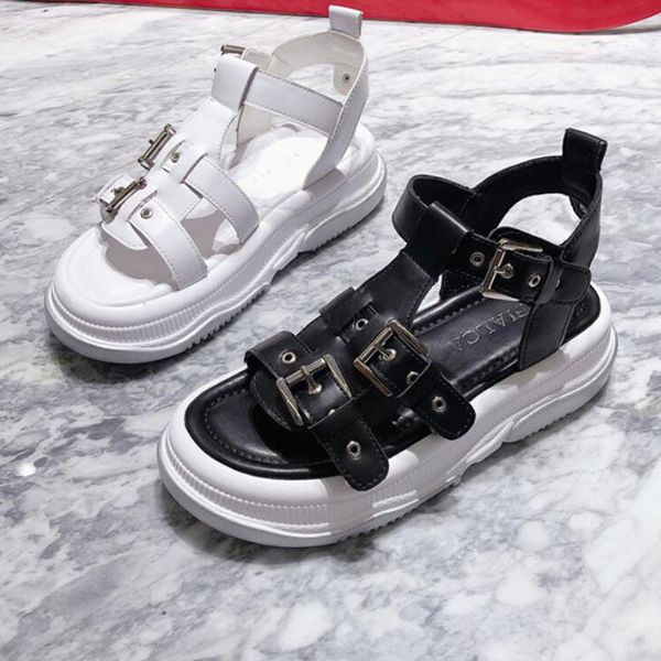 

2020 women summer sandals high heels wedges shoes woman vintage gladiator casual sandalias party beach shoes, Black