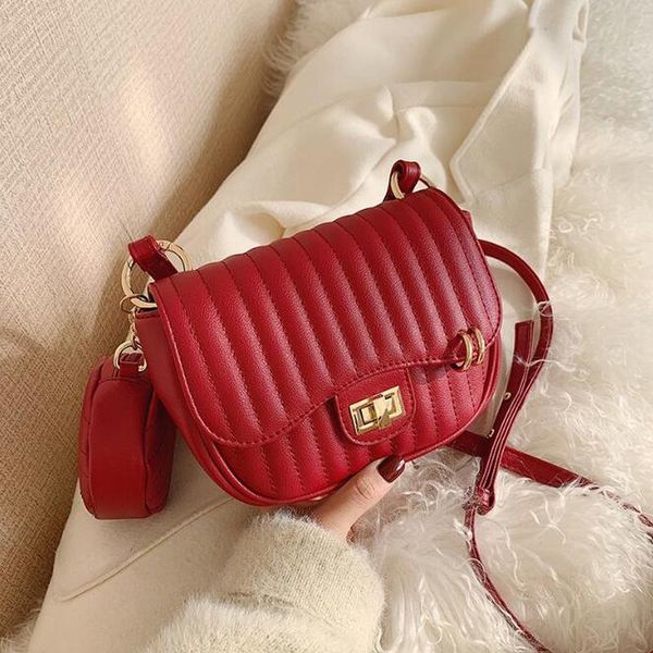 

сладкие сумки для женщин 2020 мода курьерская сумка 2 шт. / компл. маленькие кошельки и сумки роскошные вышитые нити замок сумка