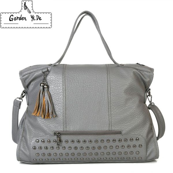 

gorden yide drop shipping bolsa feminina female high capacity tassel crossbody bag lady all-purpose style daily shopping handbag