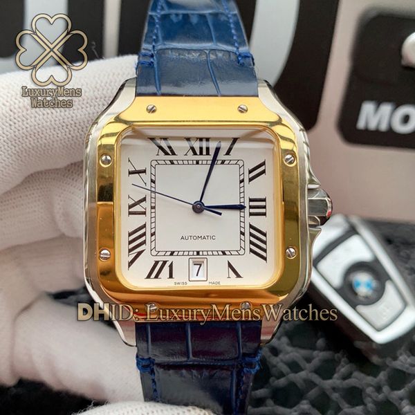 

4 styles mens watch wssa0009 vk quartz watches blue orange color leather strap 316l steel case with luxury watch relojes de lujo para hombre, Slivery;brown