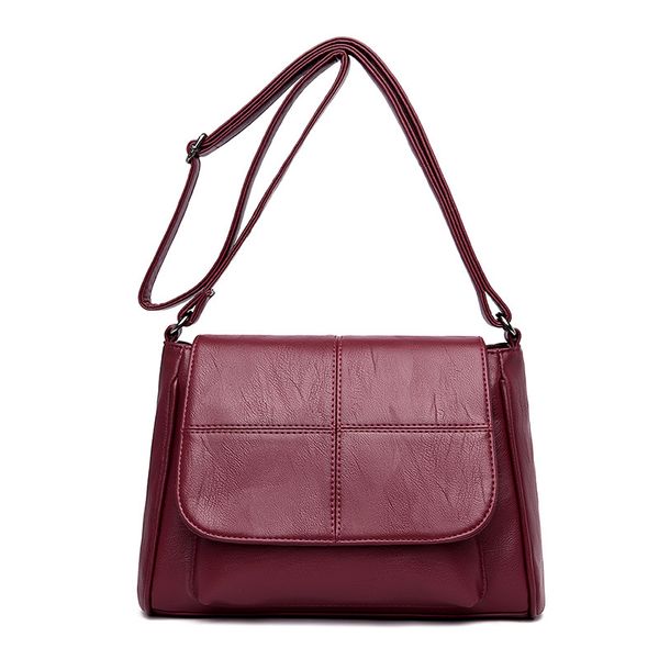 

new square sling bag women's fashion embroidered plaid women's pu shoulder cross-body bag