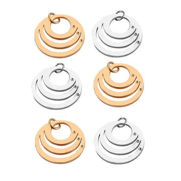 

stainless steel round dog tags pendant army dogtags necklace pendant fashion charm jewelry findings, Silver