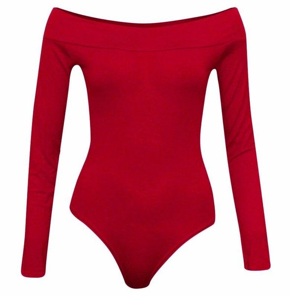 

2019 women slim autumn winter spring bottom off shoulder long sleeve cotton elegant jumpsuits playsuits bodysuits, Black;white