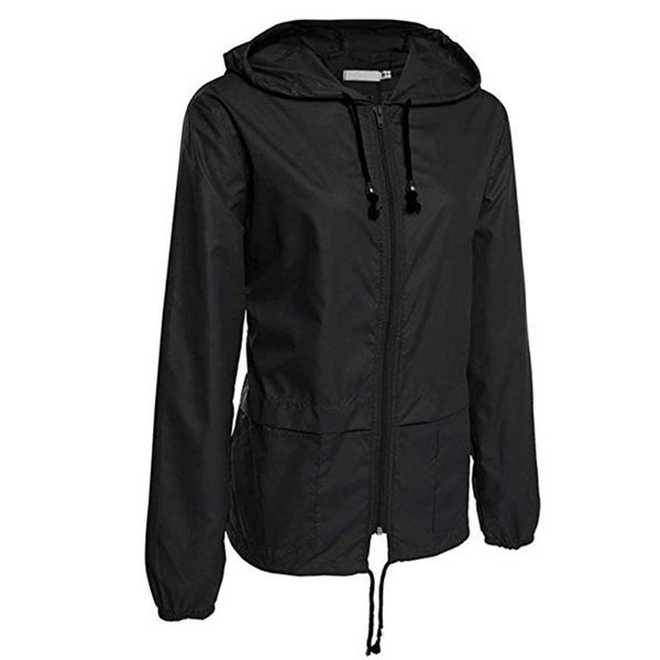 

hooded rain jacket women's windbreaker winter softshell hiking jackets raincoat poncho waterproof sportswear coat female costume, Blue;black