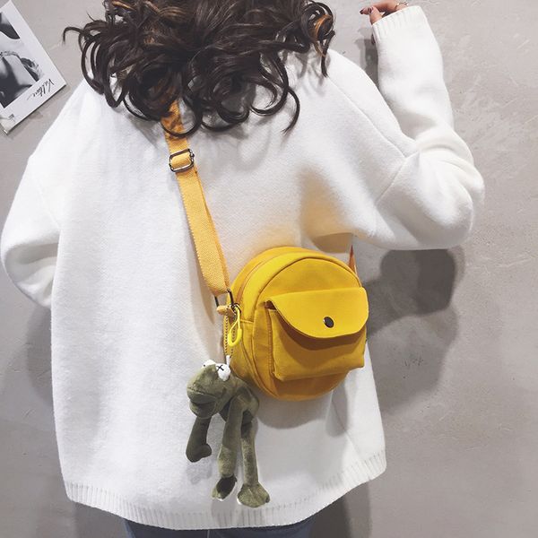 

2020 spring season red texture small bag bags canvas bag female mini wild shoulder bag, ms. bags