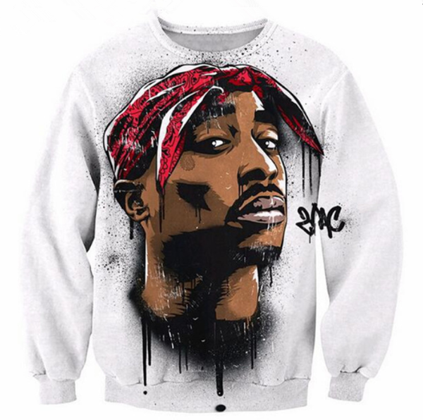 

новый рэпер notorious b.i.g. biggie smalls tupac 2pac 3d печать потливость мода одежда женщина мужчины 3d толстовка повседневных пуловеры то, Black