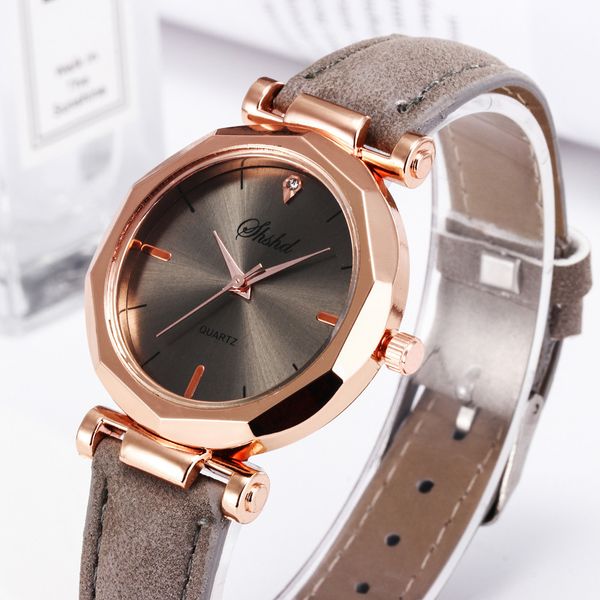 

reloj mujer 2018 fashion women leather casual watch luxury analog quartz crystal wristwatch clock women, Slivery;brown