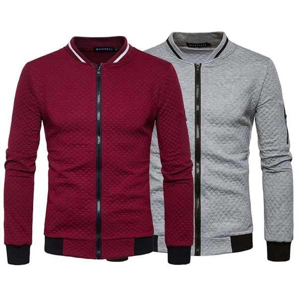 

zogaa casual solid fashion slim bomber jacket men overcoat baseball jackets men's streetwear jacket 4xl top, Black;brown