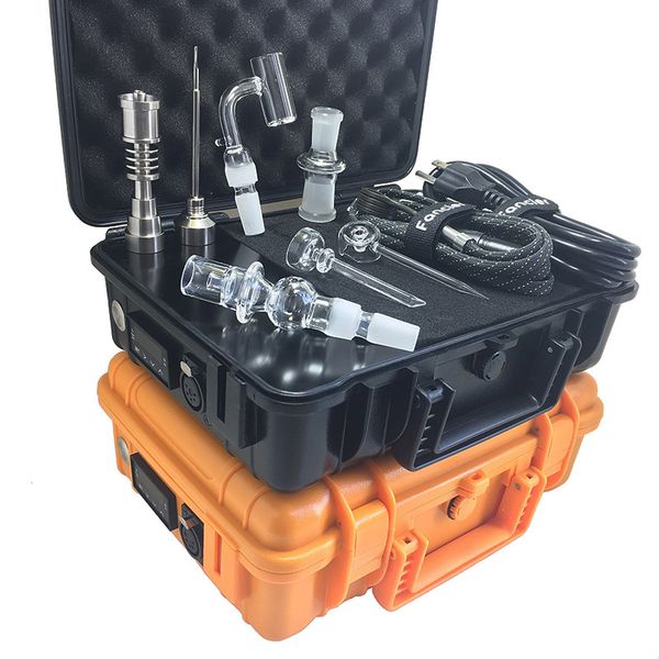 

fancier pelic e electric dab nail kit e dabber nail quartz nail titanium vapor wax dry herb electronic temperature controller box